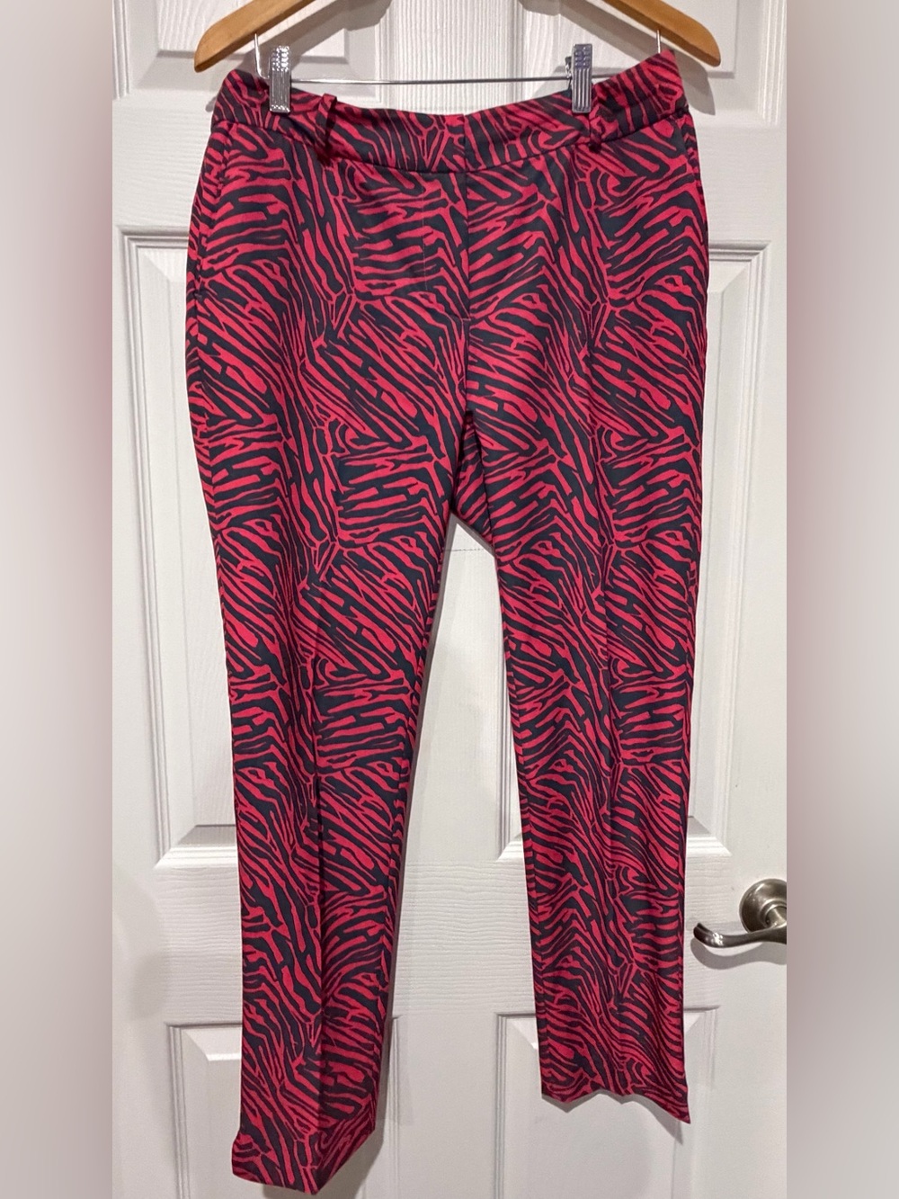 Fairway & Greene Pink and Black Zebra-Print Woman’s pants